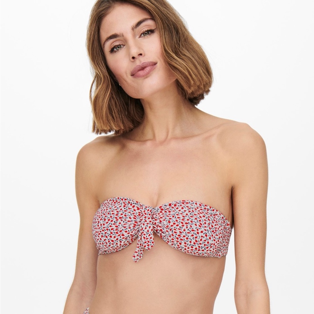 ONLY Bandeau bikini top NEW! large women's bathing suit swim suit strapless